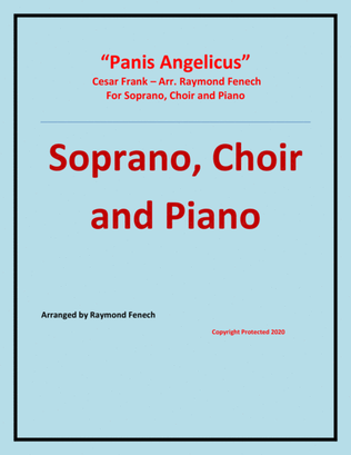 Book cover for Panis Angelicus - Soprano (voice), Choir and Piano