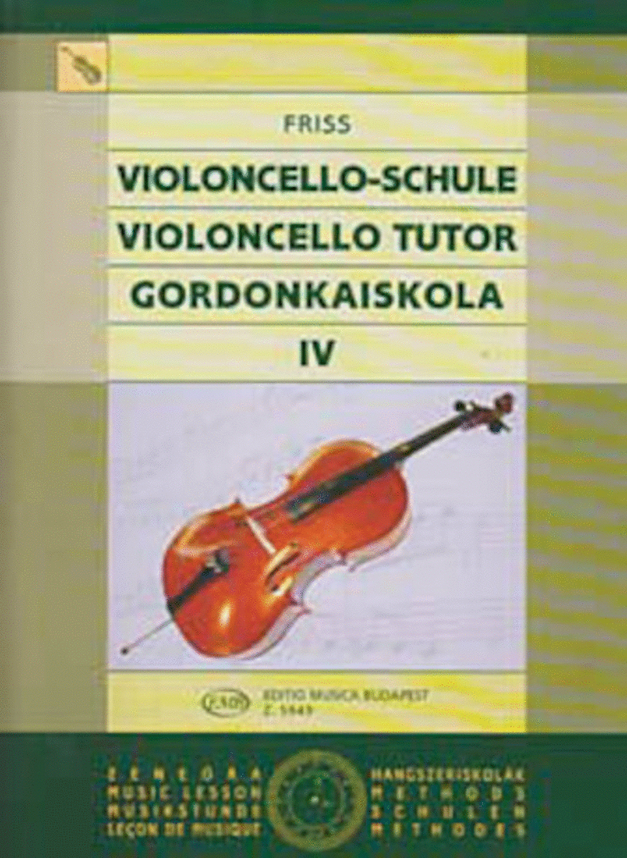 Violoncello Tutor – Volume 4 Cello scores gallery preview page 1