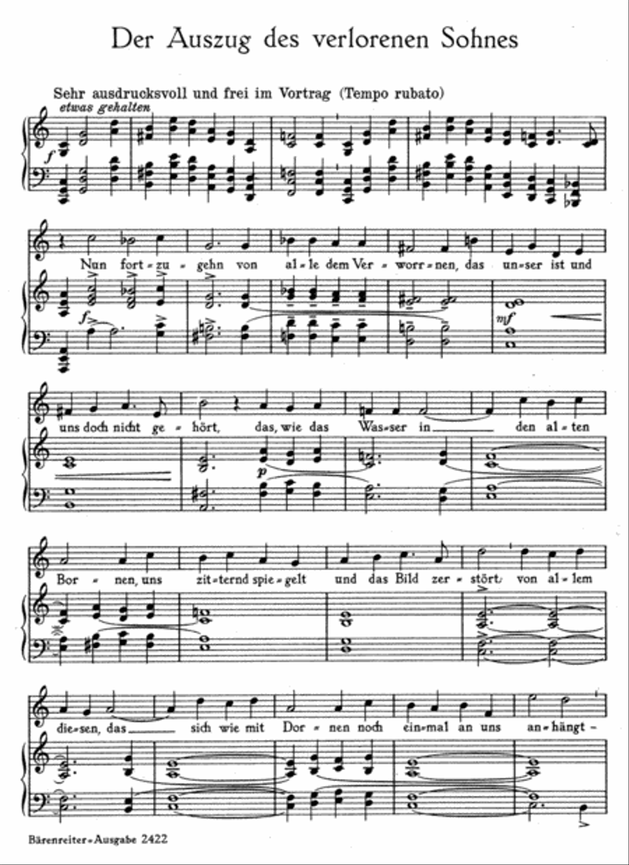 Der Panther und andere Rilke-Gedichte, Op. 50/1 Low Voice scores gallery preview page 2