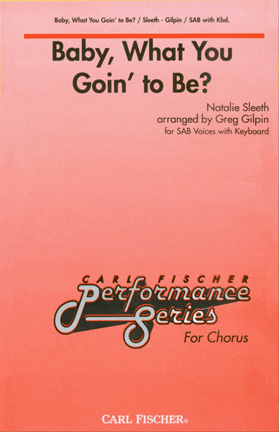 Baby, What You Goin' To Be? 3-Part scores gallery preview page 1