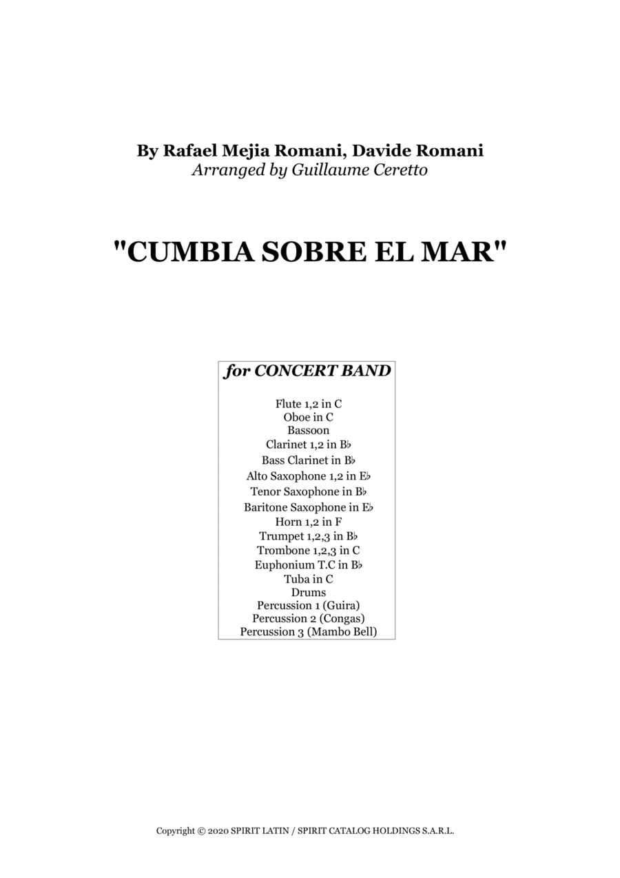 Cumbia Sobre El Mar Concert Band scores gallery preview page 1