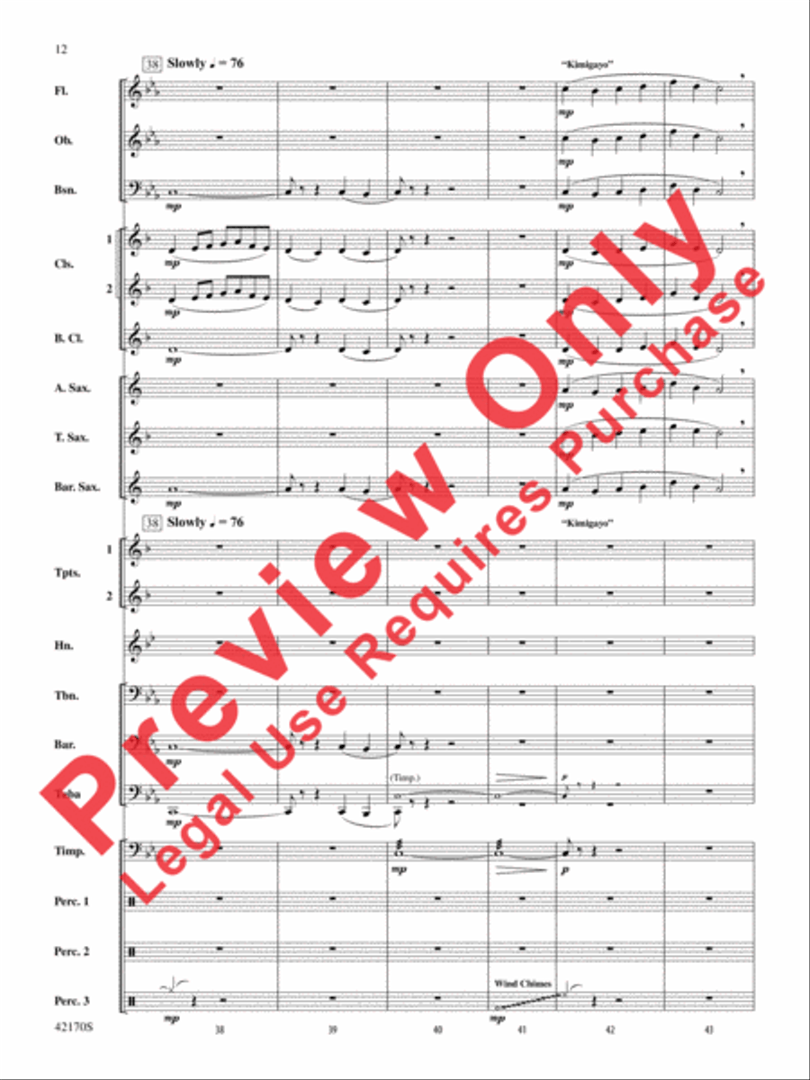 Bushido Bushido Concert Band scores gallery preview page 12