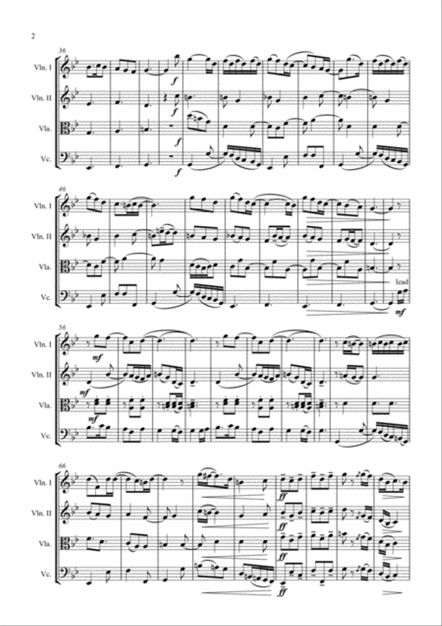 Kiss From A Rose Kiss From A Rose String Quartet scores gallery preview page 2