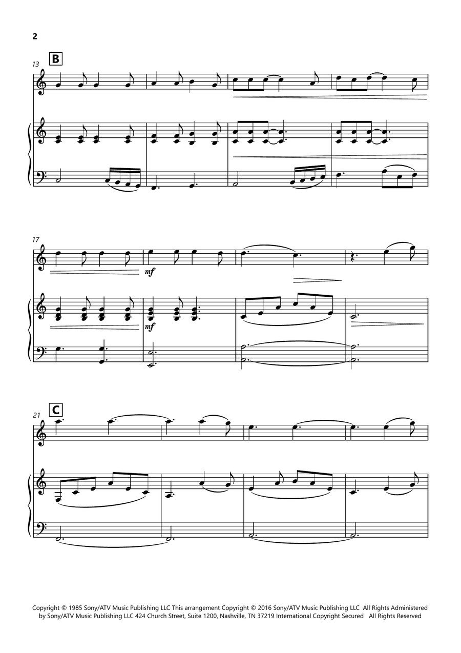 Hallelujah Flute scores gallery preview page 2