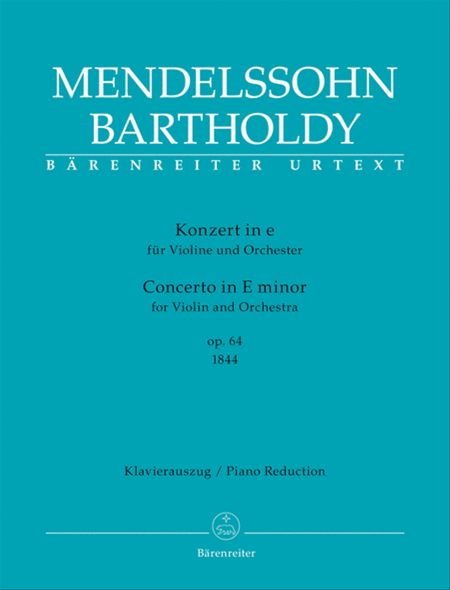 Book cover for Concerto for Violin and Orchestra in E Minor, Op. 64