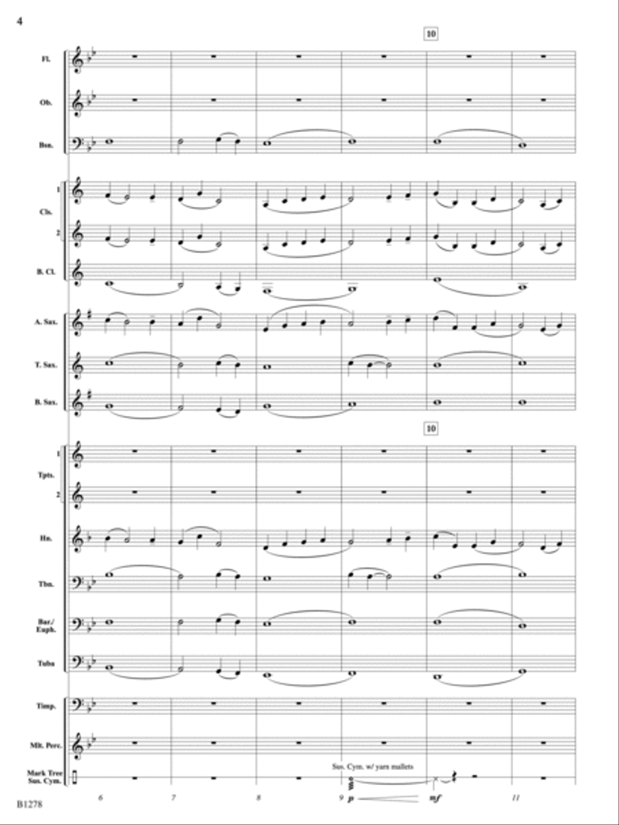 In Quiet Times: Score In Quiet Times: Score Concert Band scores gallery preview page 4
