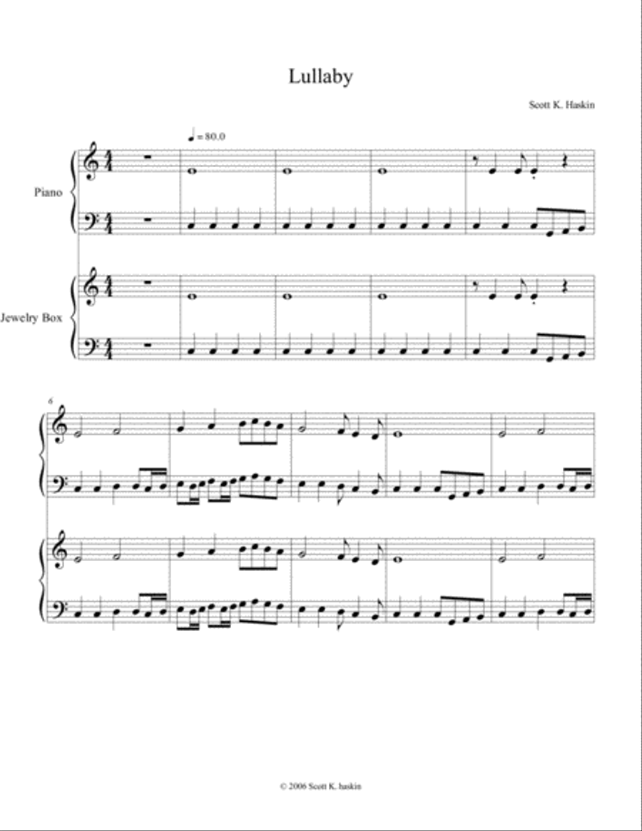 Lullaby Piano Method scores gallery preview page 1