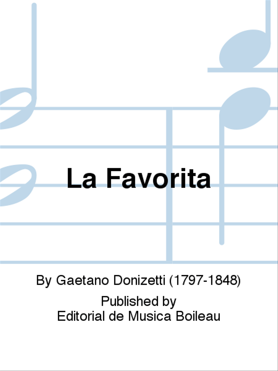 La Favorita Piano Solo scores gallery preview page 1
