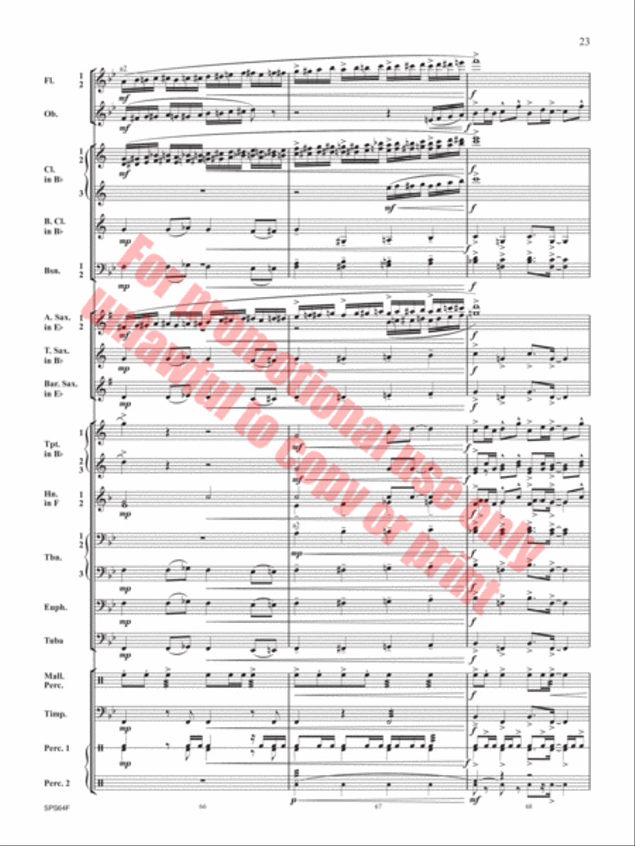 The Rusty Bucket Concert Band scores gallery preview page 24