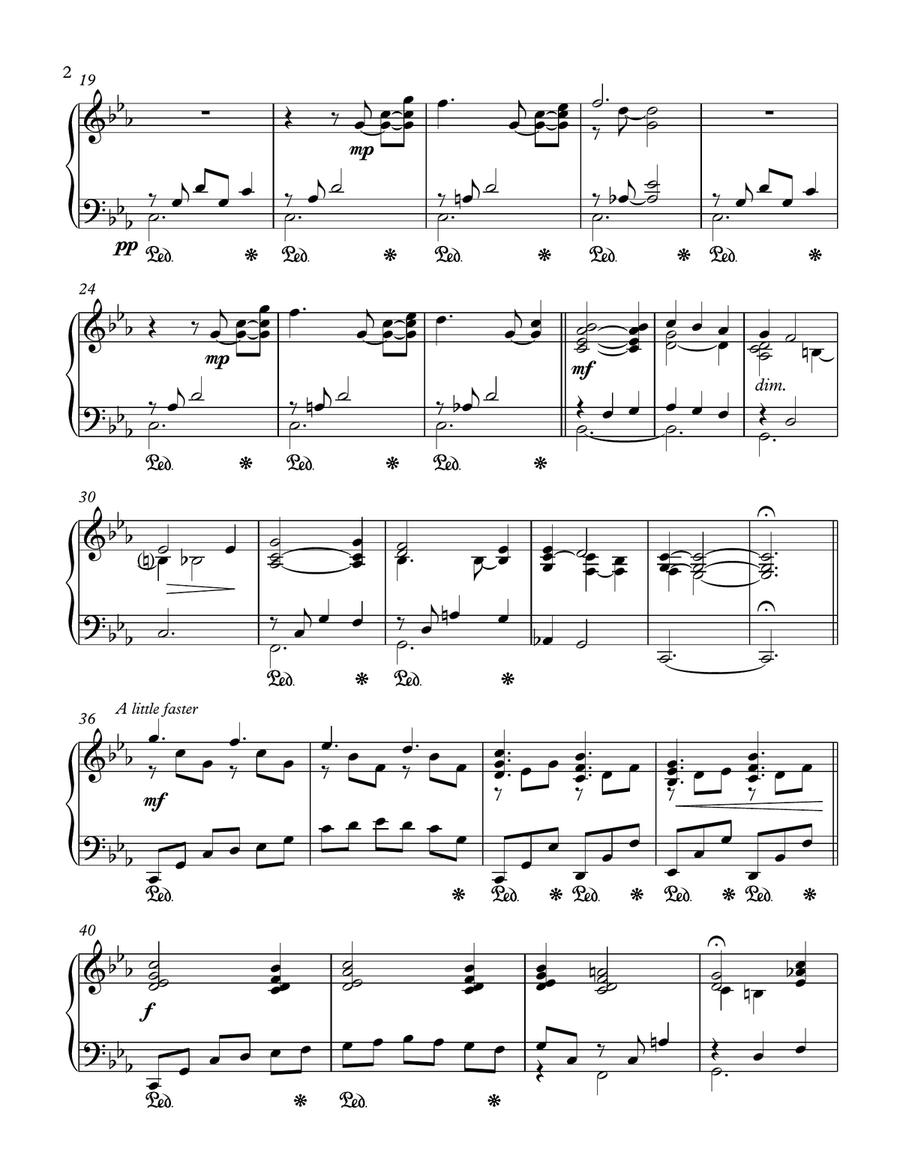 Oh Wondrous Image, Vision Fair (Deo Gracias) Piano Solo scores gallery preview page 2