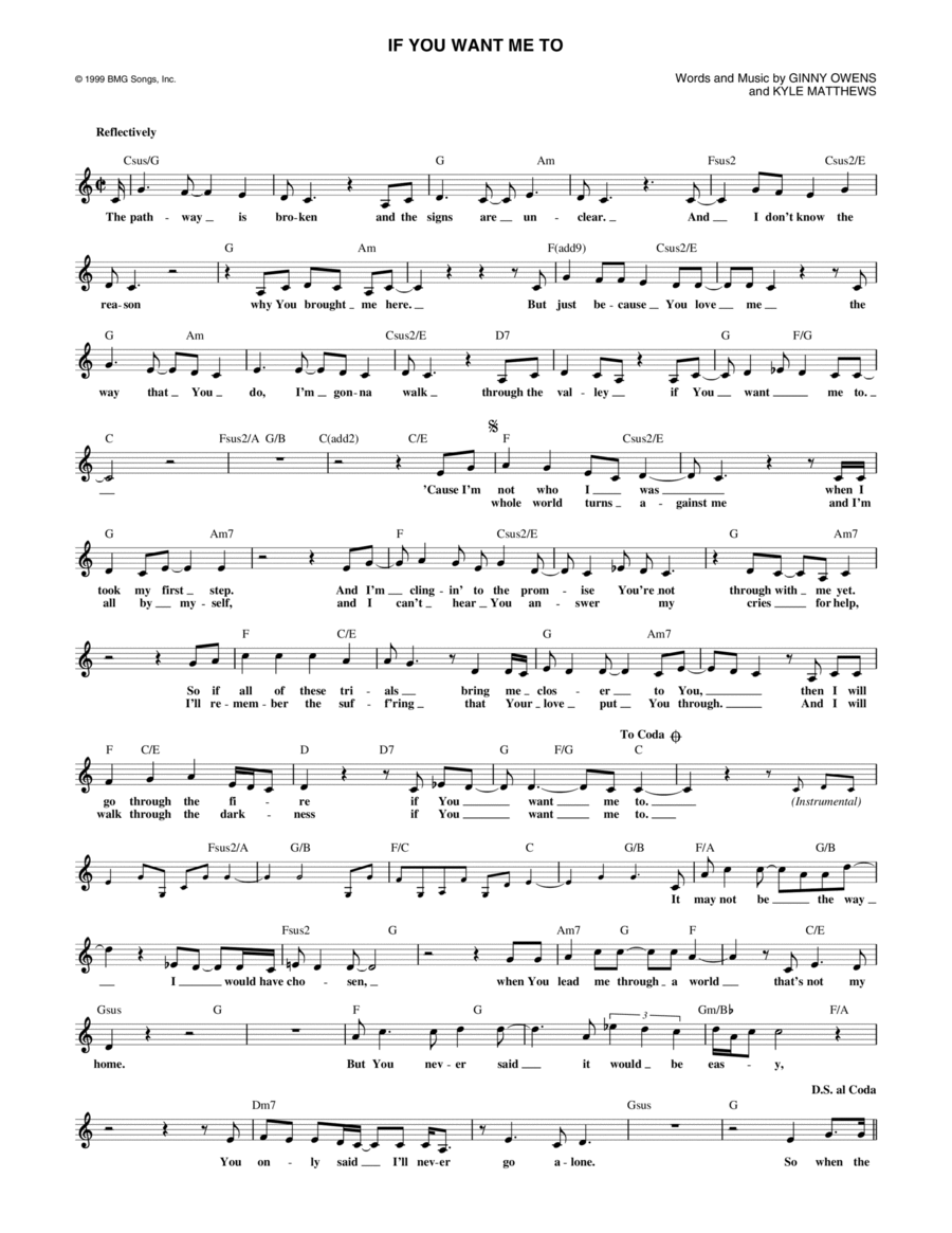 If You Want Me To Piano scores gallery preview page 1