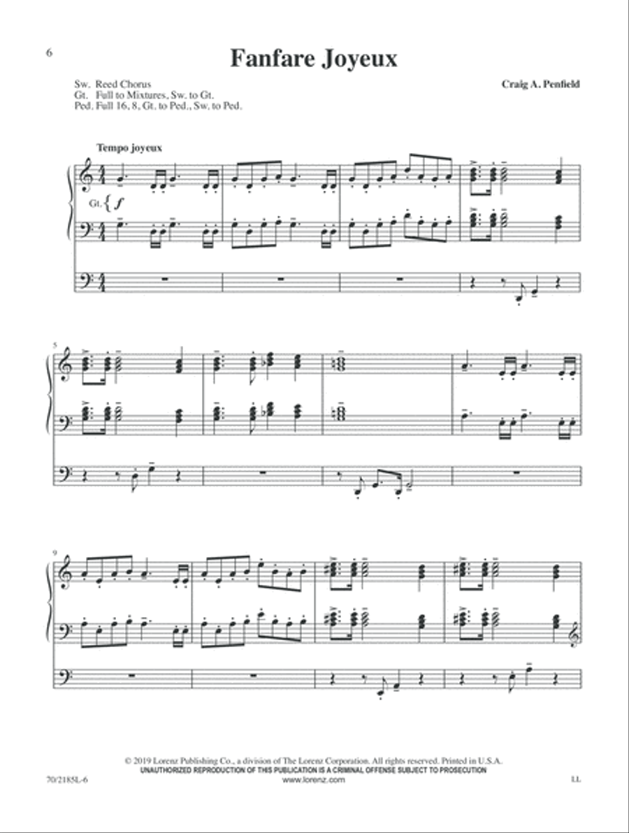 Fanfares, Trumpet Tunes, and Toccatas Trumpet scores gallery preview page 6
