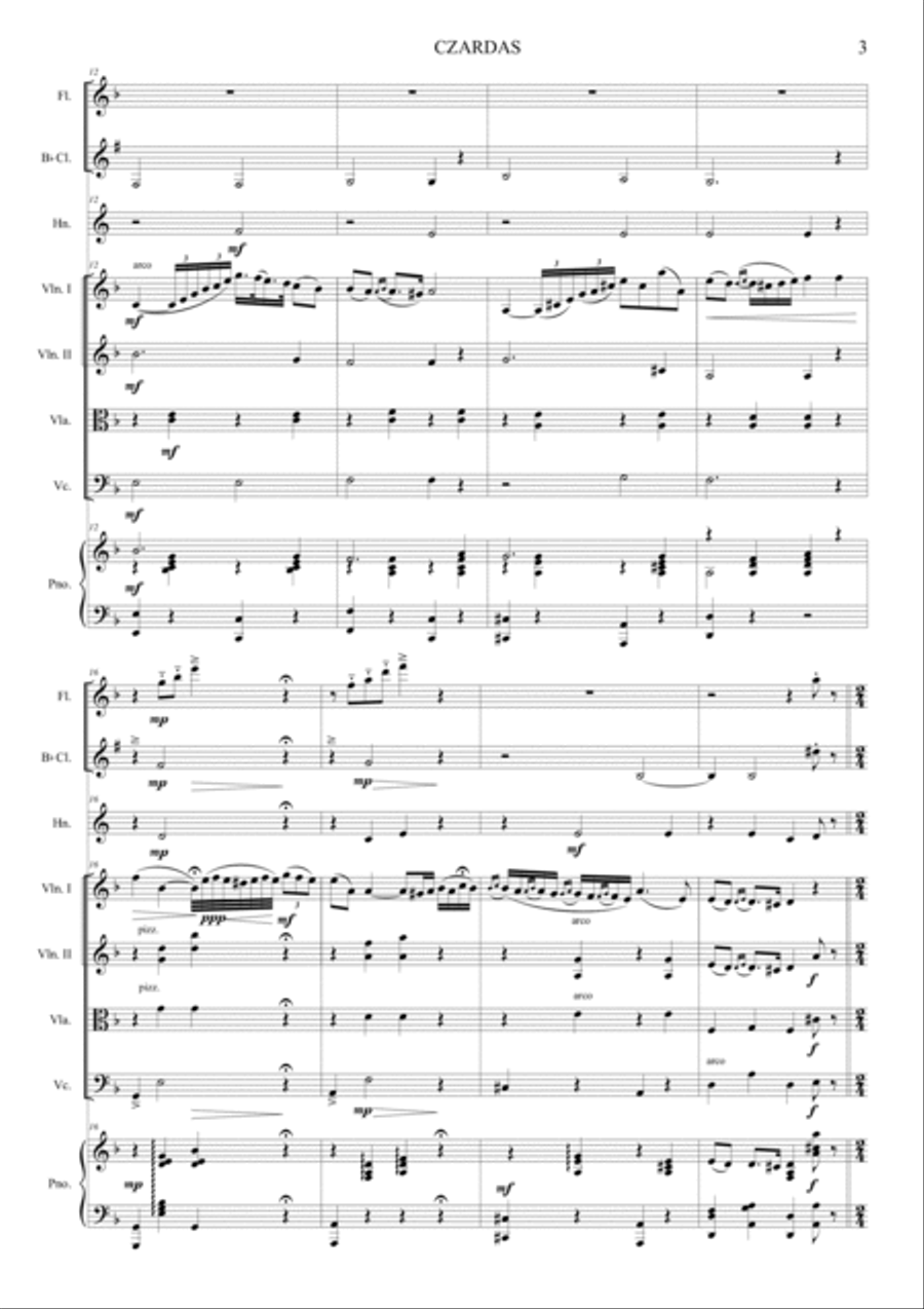 Czardas Orchestra scores gallery preview page 3