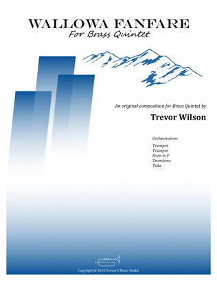 Book cover for Wallowa Fanfare for Brass Quintet