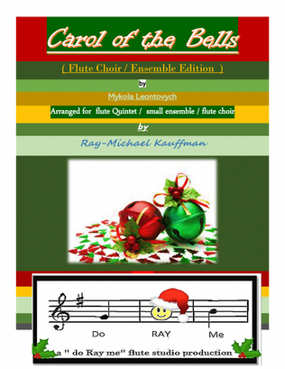 Book cover for Carol of the Bells for Flute Choir / Ensemble