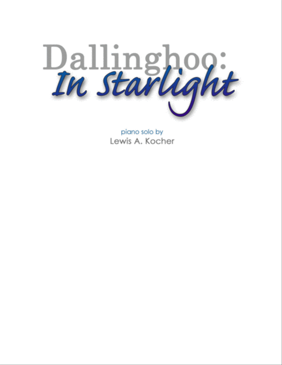 Dallinghoo: In Starlight Piano Solo scores gallery preview page 1