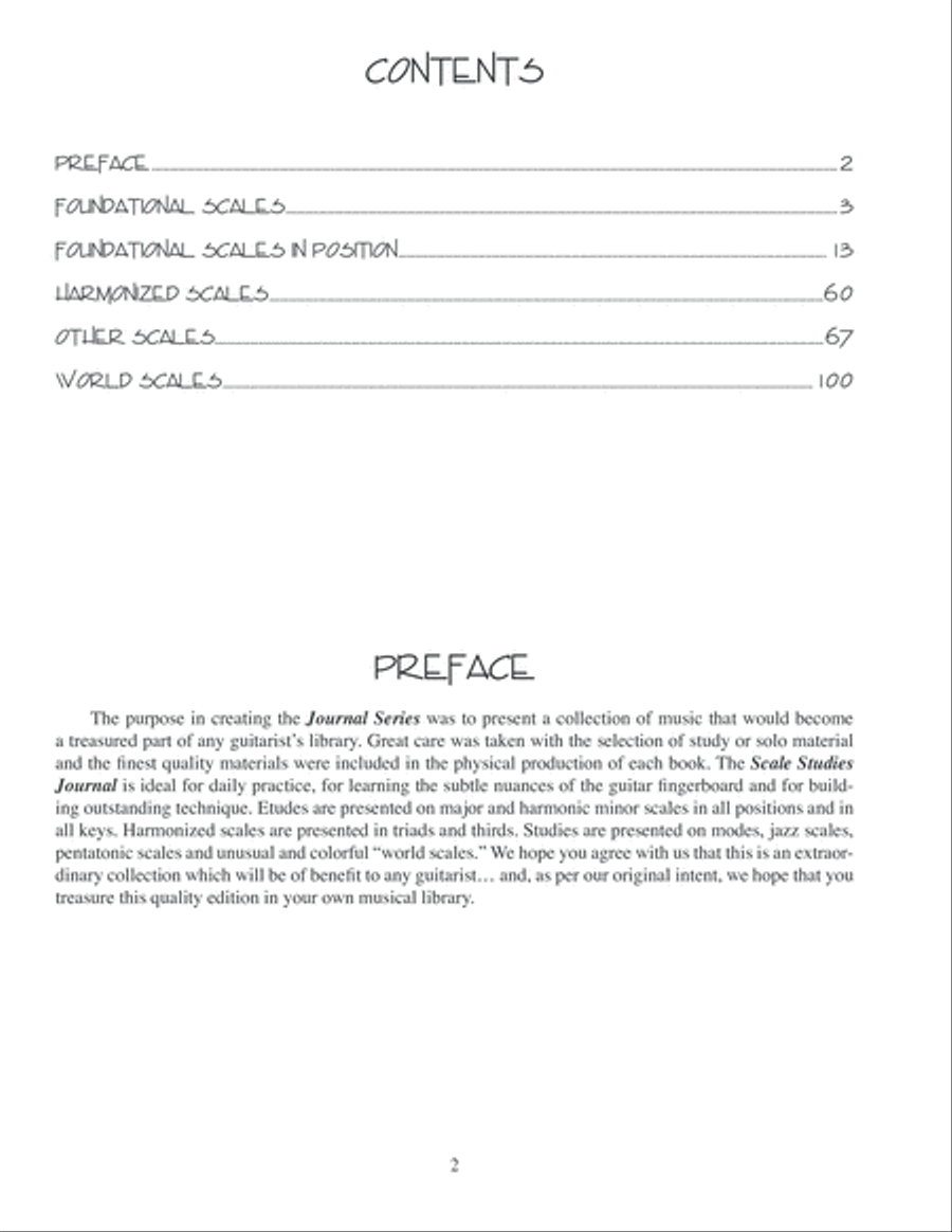 Guitar Journals - Scales