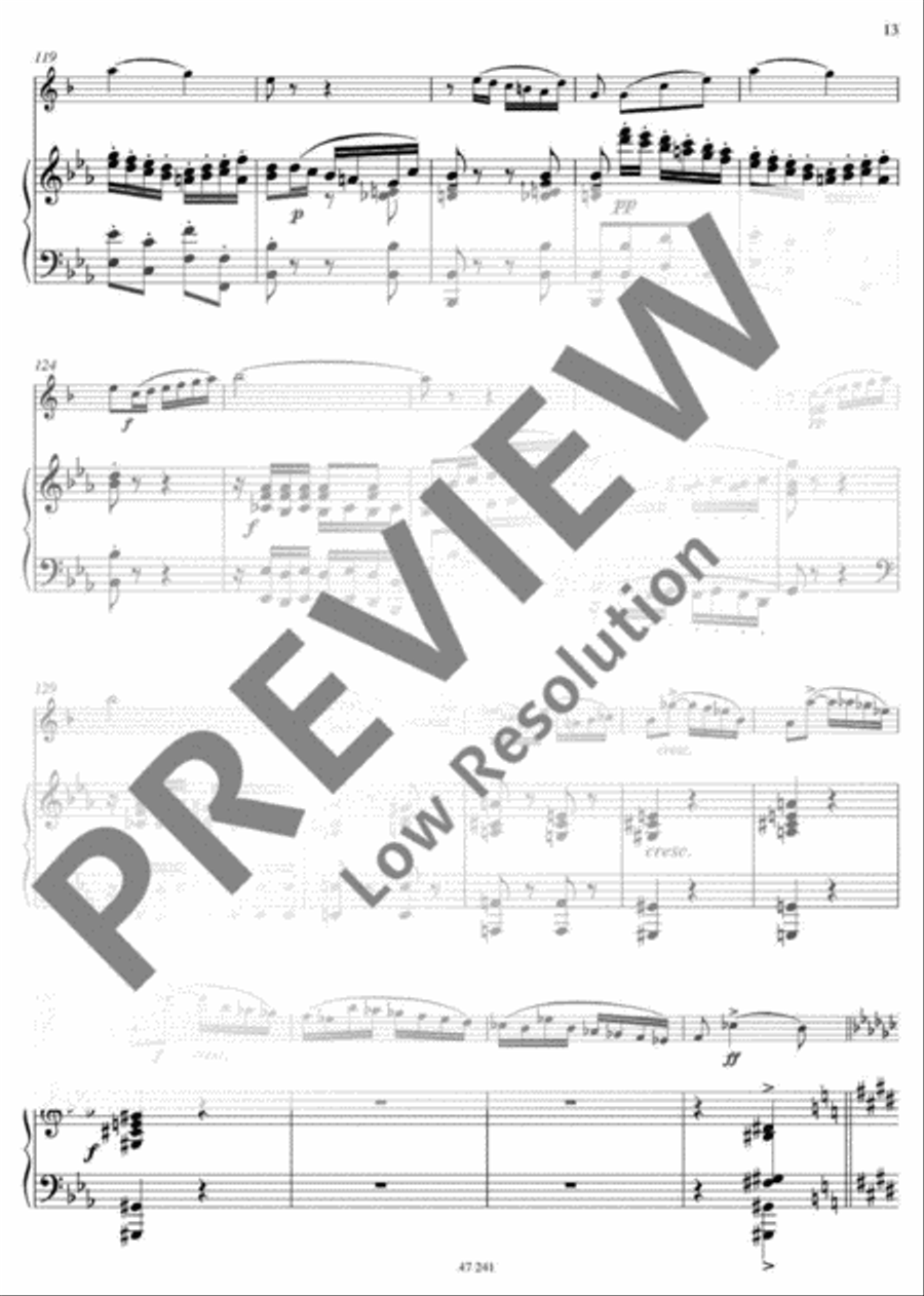 Romance Eb major Romance Eb major Clarinet scores gallery preview page 14