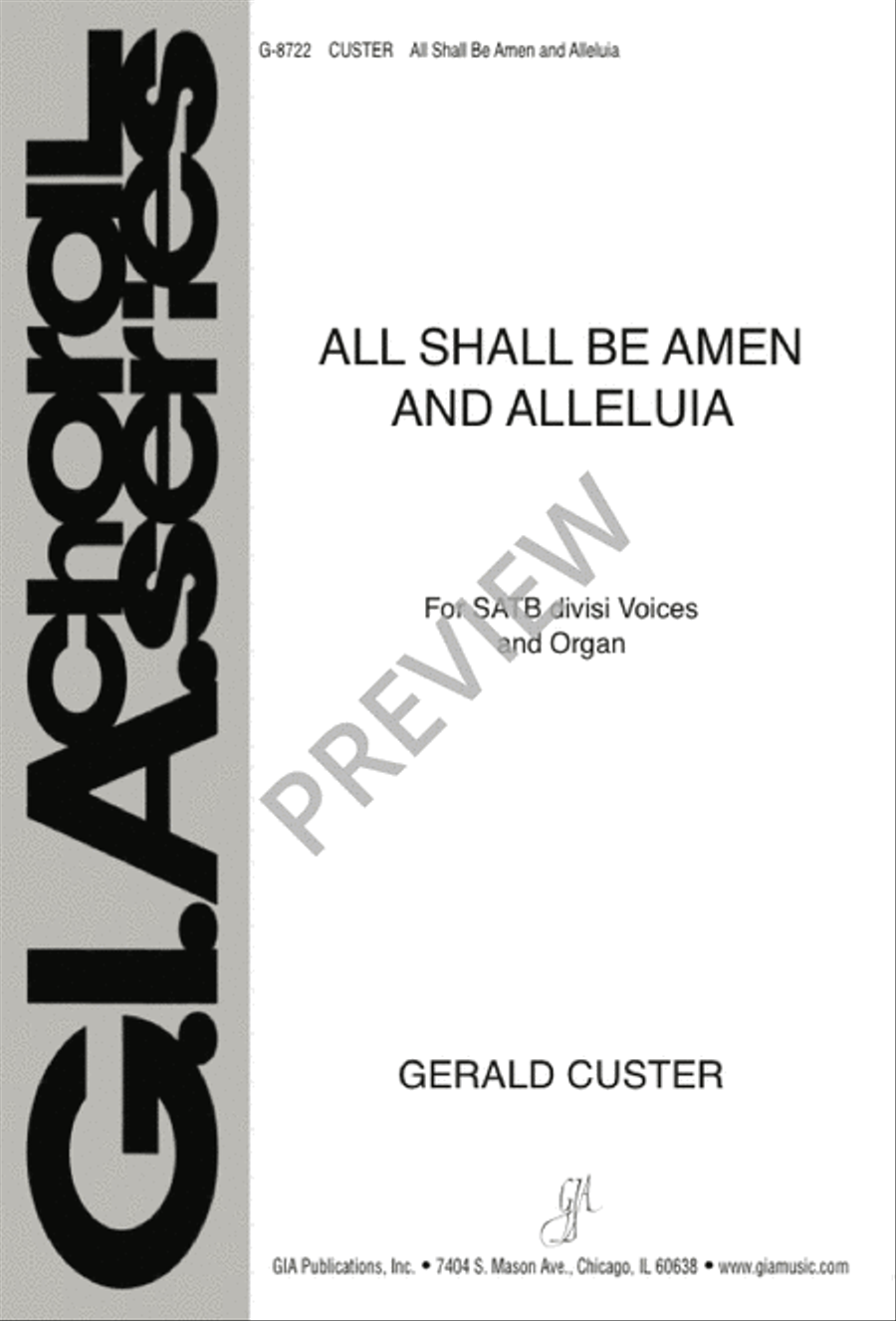 All Shall Be Amen and Alleluia Divisi scores gallery preview page 2