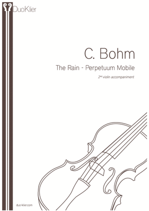 Book cover for Bohm - The Rain, 2nd violin accompaniment