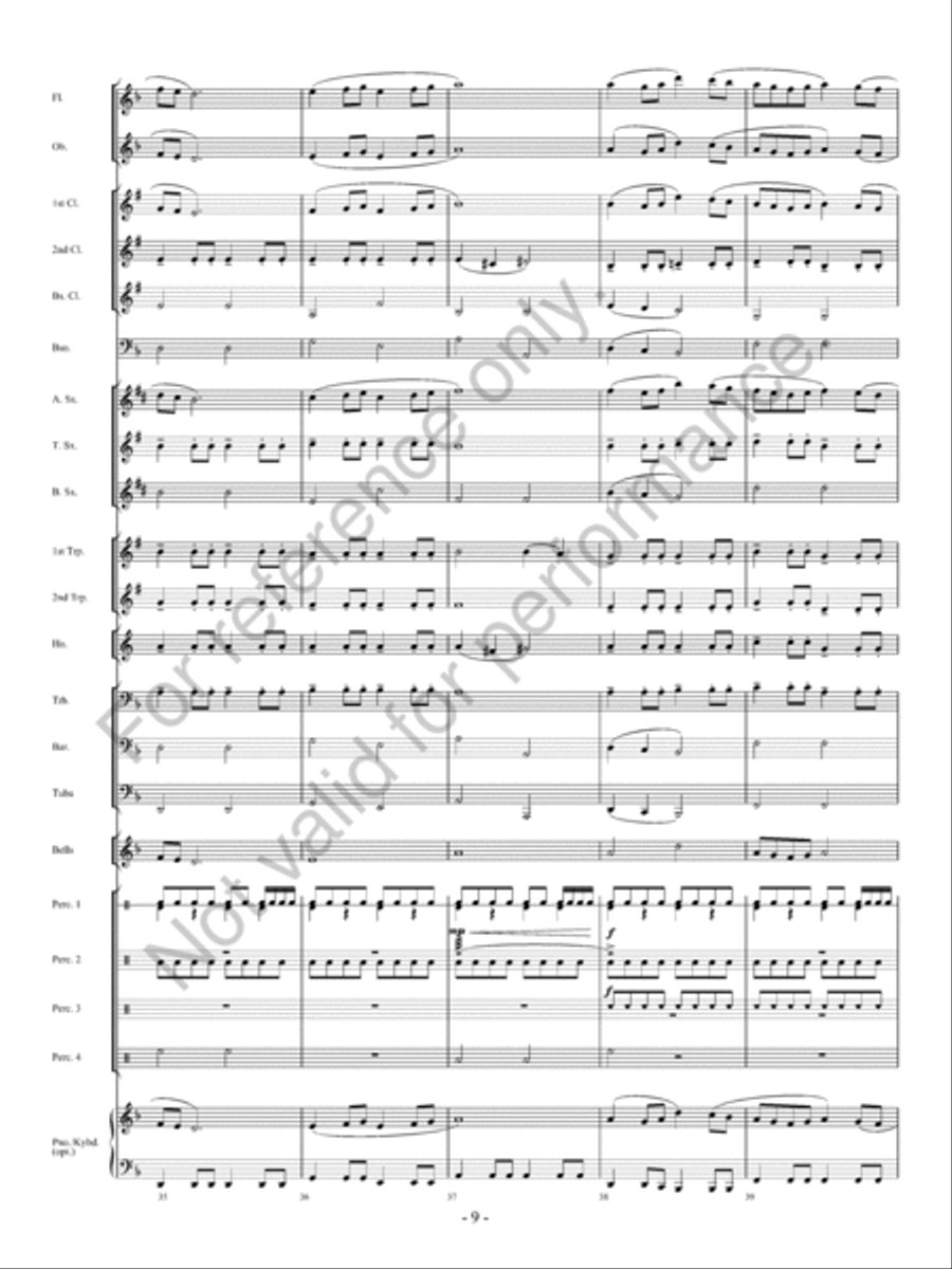 Raptors: Birds of Prey Concert Band scores gallery preview page 10