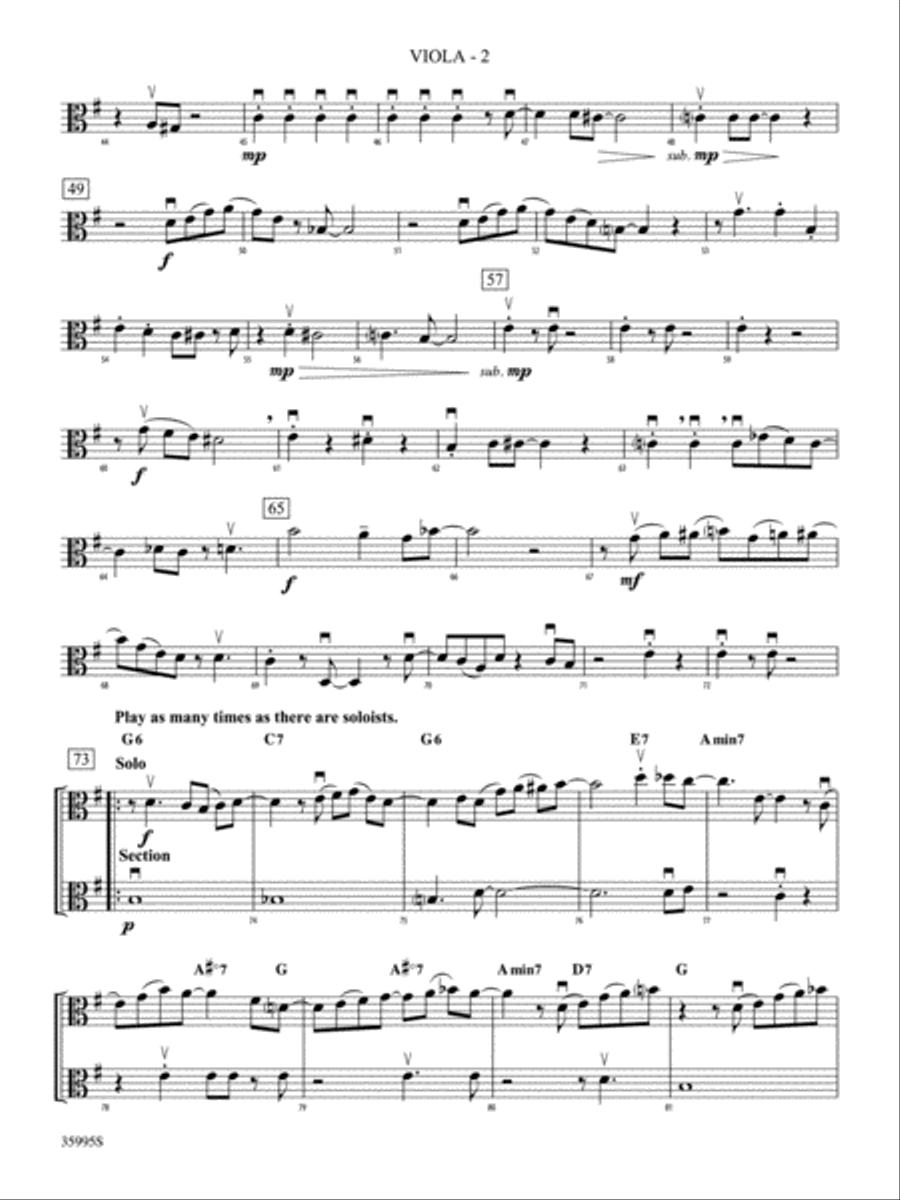 Oh, Lady Be Good!: Viola String Orchestra scores gallery preview page 2