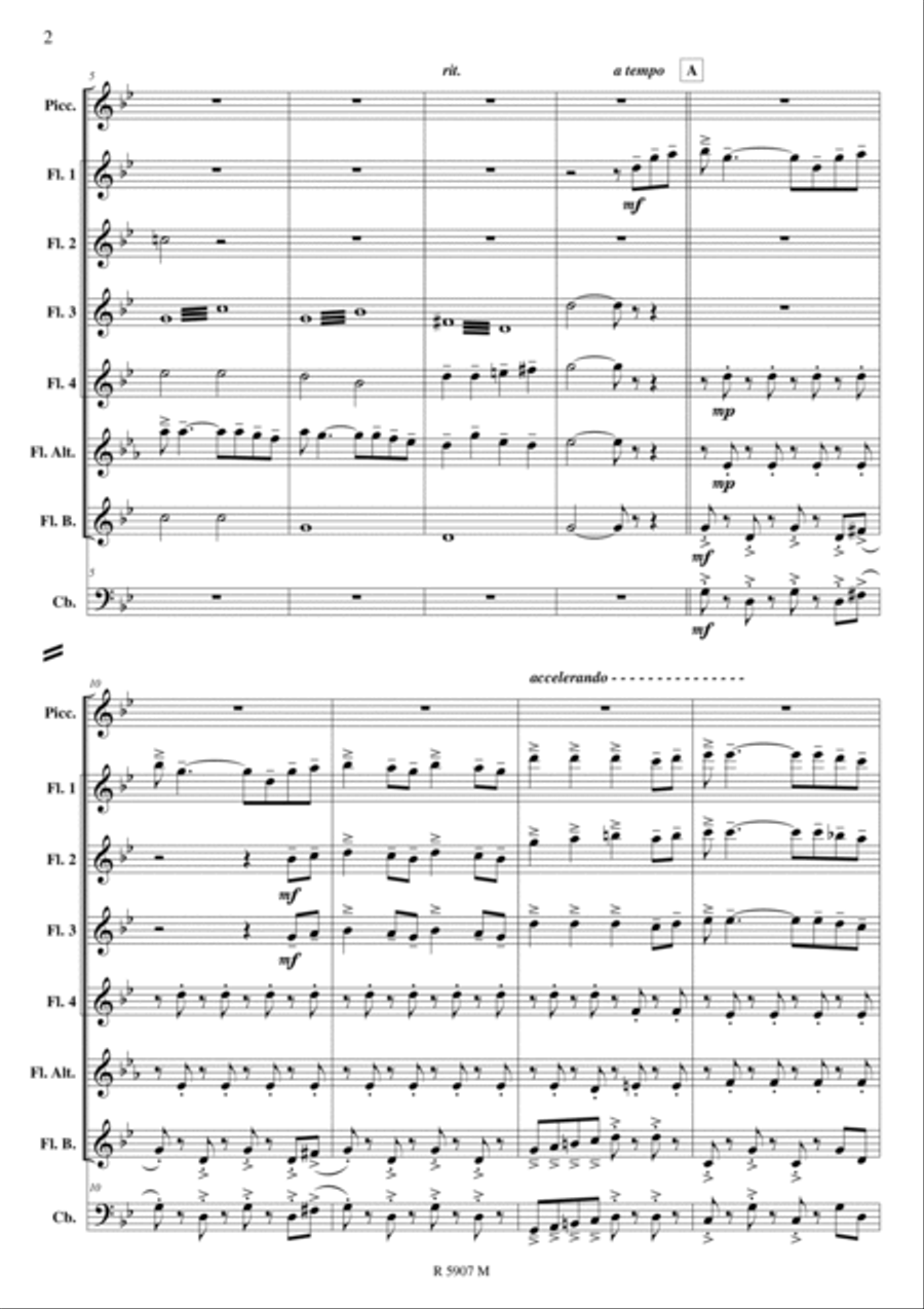 Bella ciao Bella ciao Flute scores gallery preview page 3