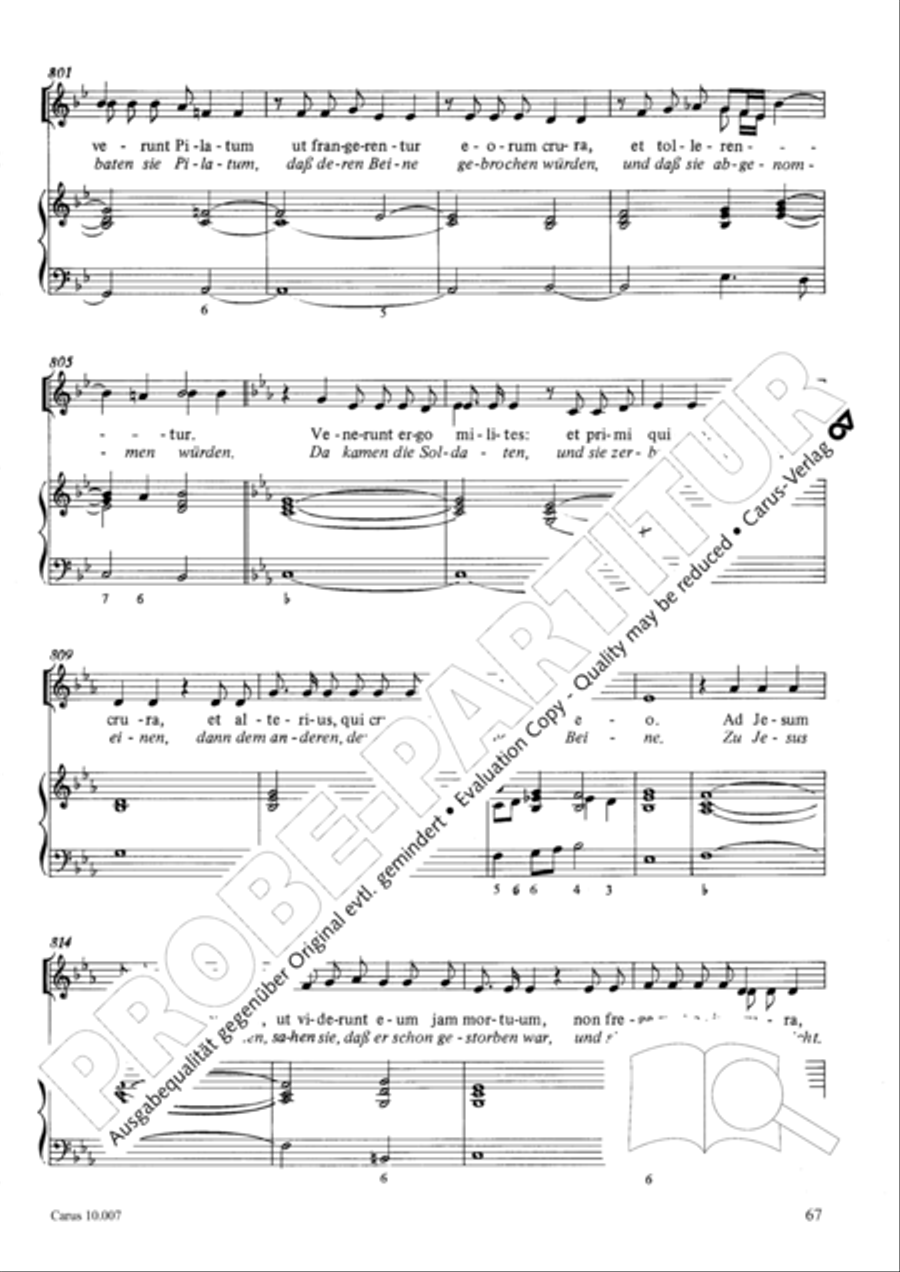St. John Passion (Johannes-Passion) TB scores gallery preview page 68