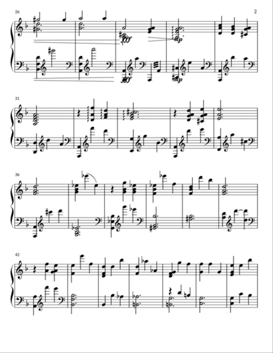 Lacrimosa Piano scores gallery preview page 2