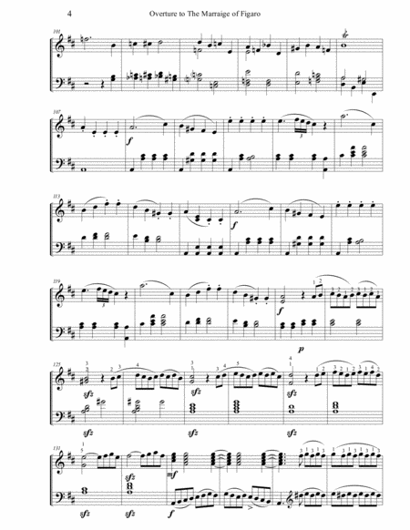 Overture to the Marriage of Figaro for Solo Piano image number null