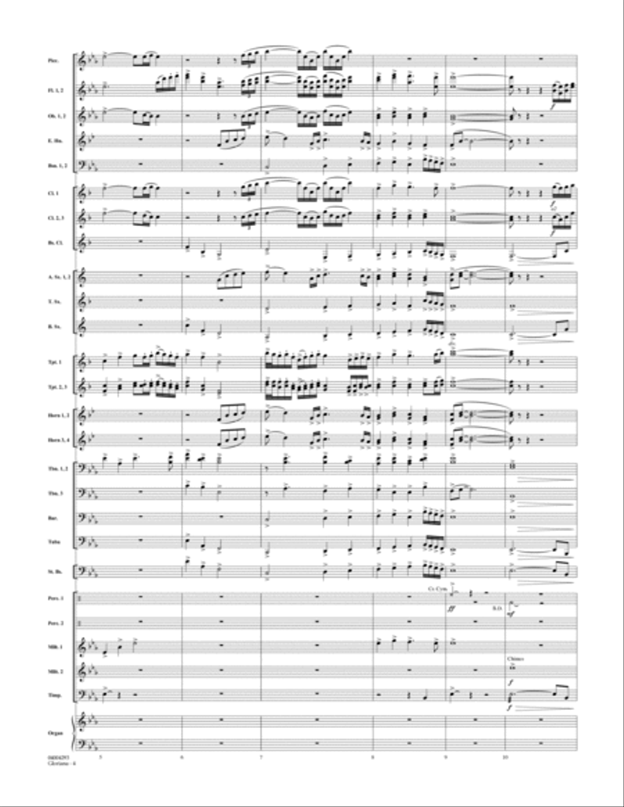 Gloriana - Conductor Score (Full Score) Concert Band scores gallery preview page 4
