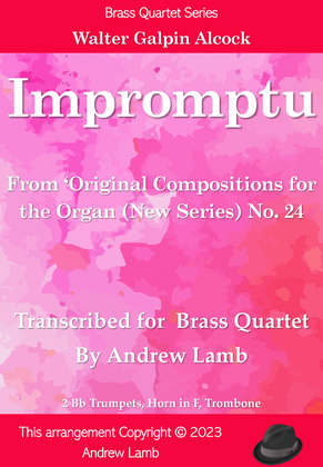 Book cover for Impromptu (for Brass Quartet)