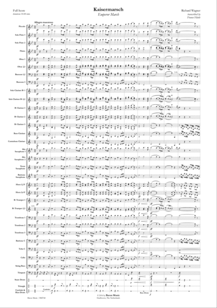 Kaisermarsch Concert Band scores gallery preview page 2