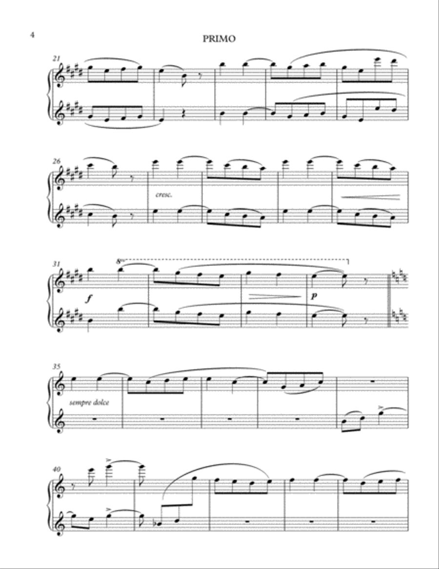 Berceuse (from The Dolly Suite) 1 Piano, 4-Hands scores gallery preview page 4