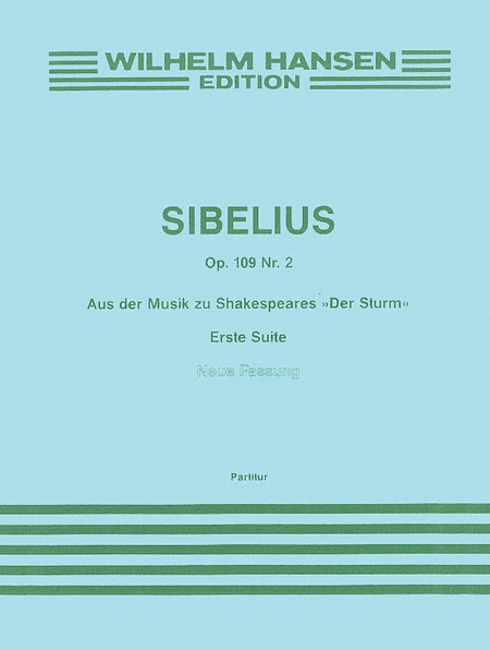 Jean Sibelius: The Tempest Suite No.1 Op.109 No.2 (Full Score)