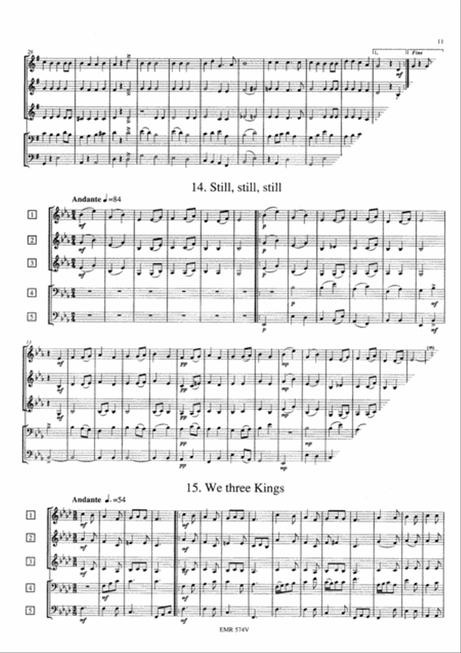 Christmas Joy / 32 Weihnachtsmelodien / Christmas Carols / Melodies de Noel Concert Band scores gallery preview page 7
