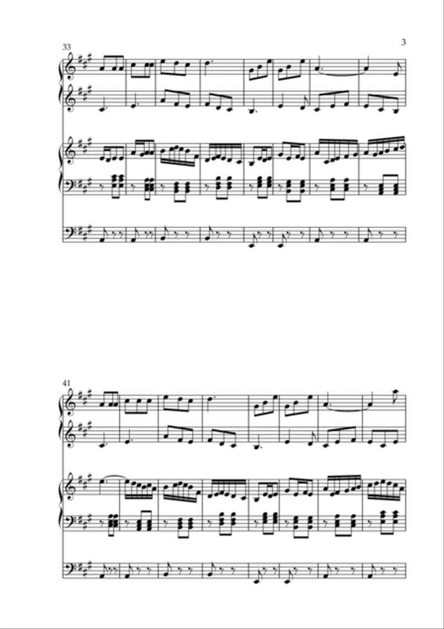 Per Nilen, Op. 236 (Organ Duet) by Vidas Pinkevicius Organ Solo scores gallery preview page 3