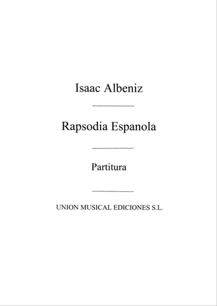 Rapsodia Espanola Piano Duet scores gallery preview page 1