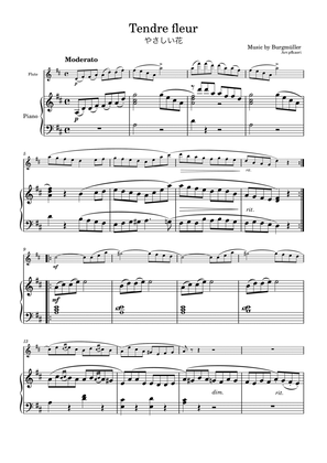 Burgmüller "Tendre fleur" flute & piano