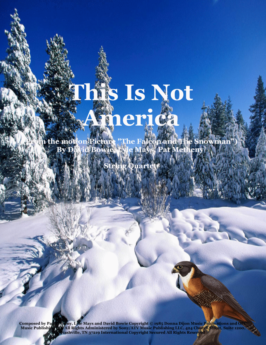 This Is Not America String Quartet scores gallery preview page 1