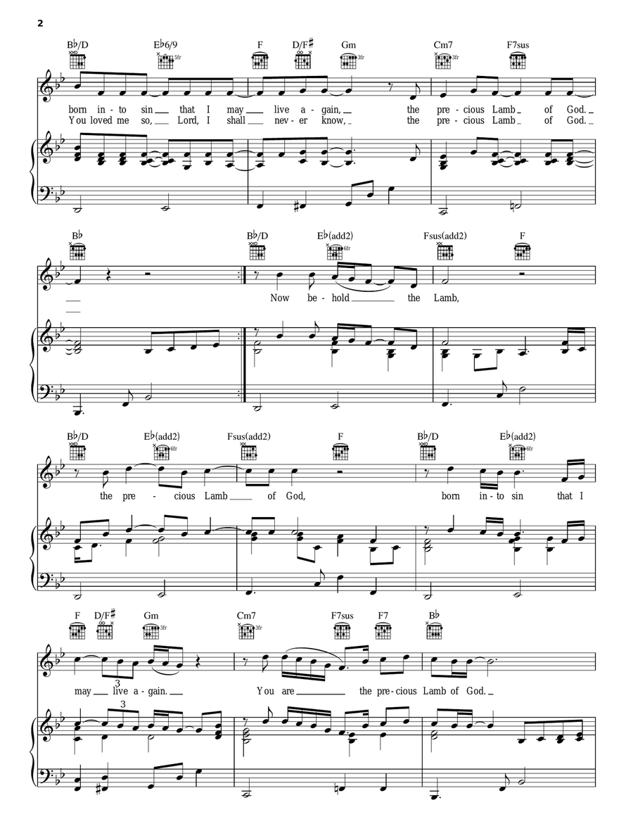 Now Behold The Lamb Acoustic Guitar scores gallery preview page 2