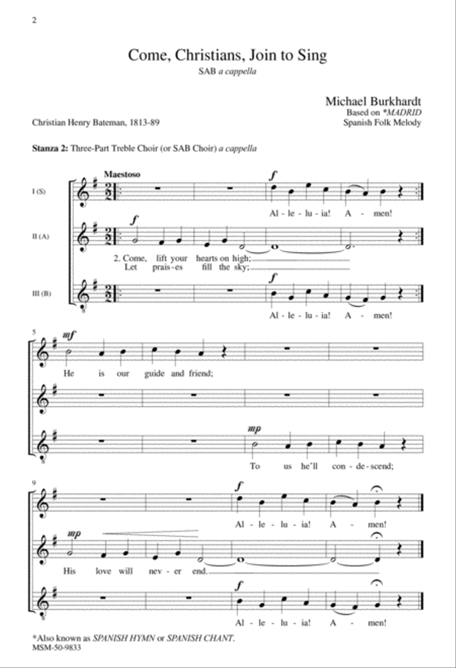 With Angel Choirs, Set 1 Divisi scores gallery preview page 3