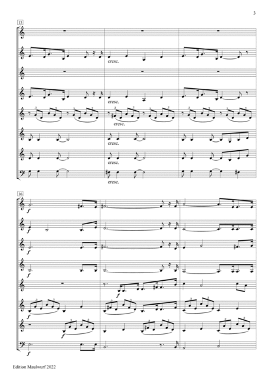 Cantique de Noël Horn scores gallery preview page 5