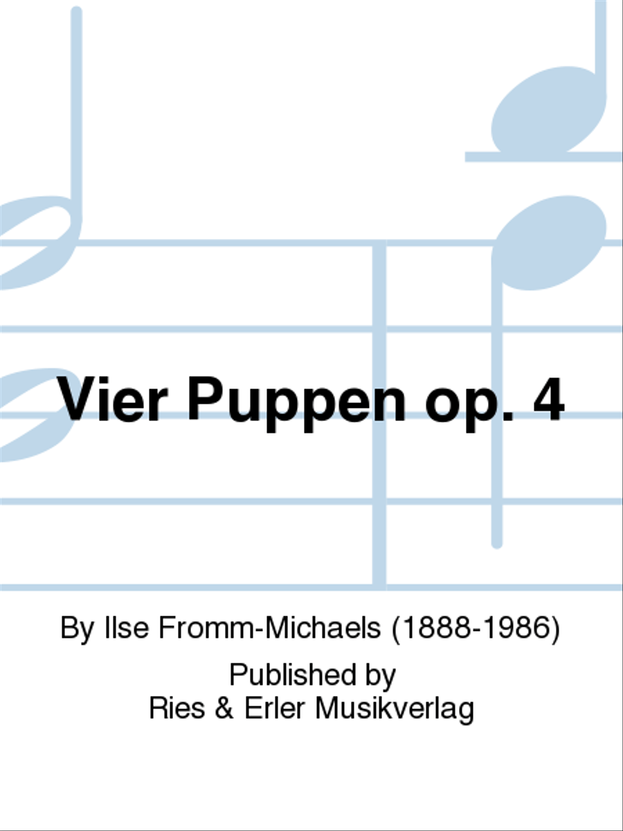 Vier Puppen Op. 4 Woodwind Quintet scores gallery preview page 1