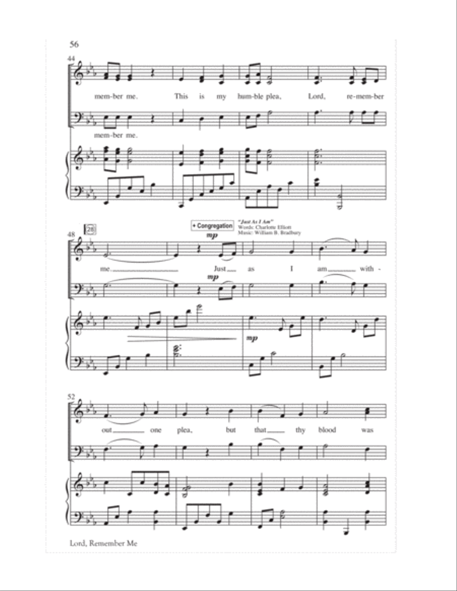 We Remember Calvary (SAB) 3-Part scores gallery preview page 59
