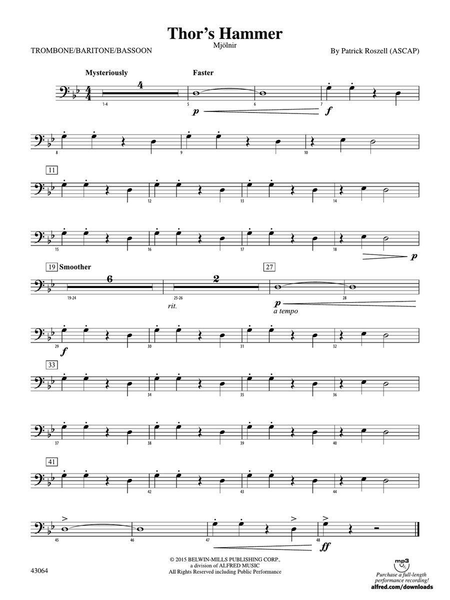 Thor's Hammer: 1st Trombone