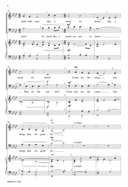 What Sweeter Music (Downloadable Choral Score)