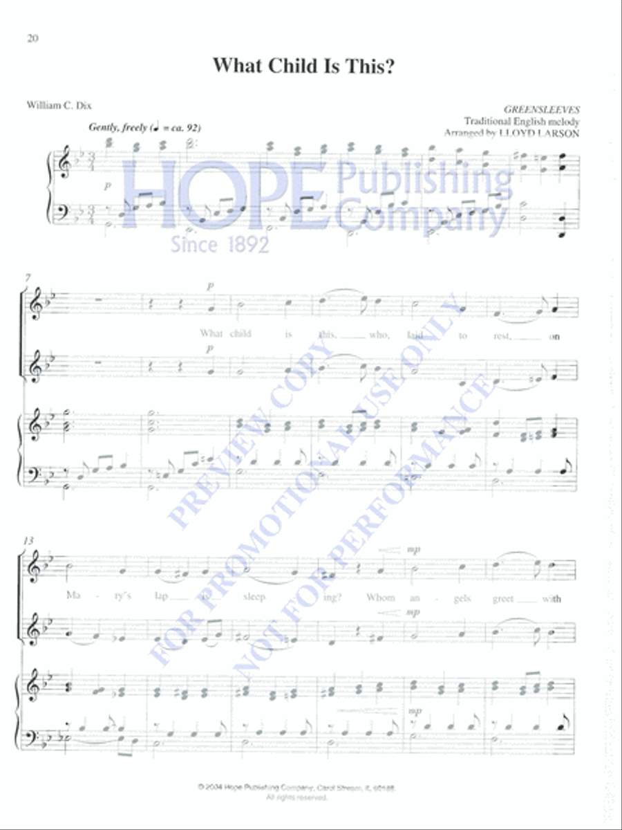 Vocal Duets for Christmas (2 Medium Voices) Medium Voice scores gallery preview page 21