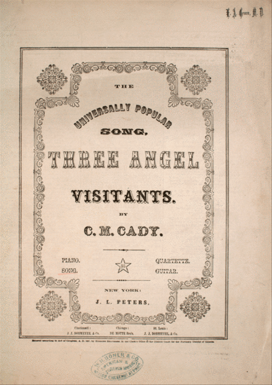 Three Angel Visitants Voice scores gallery preview page 1