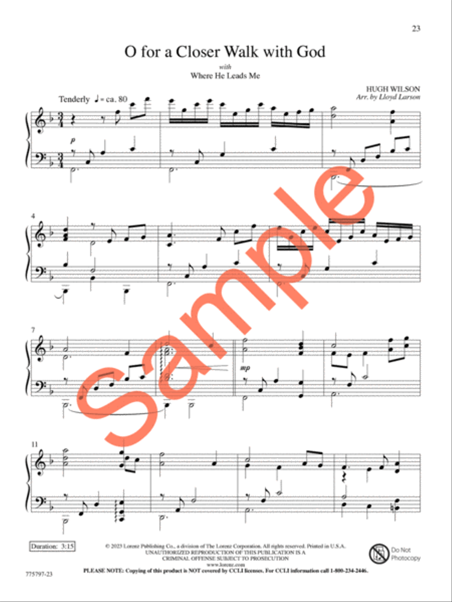 A Journey of Faith Piano Solo scores gallery preview page 20